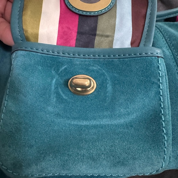 Coach Vintage Haversack Satchel Suede Bag - Picture 5 of 12